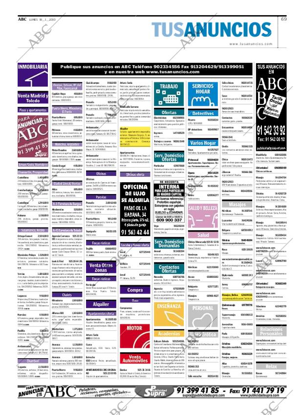 ABC MADRID 18-01-2010 página 69