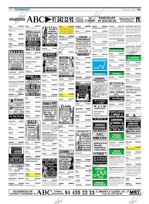 ABC MADRID 18-01-2010 página 70