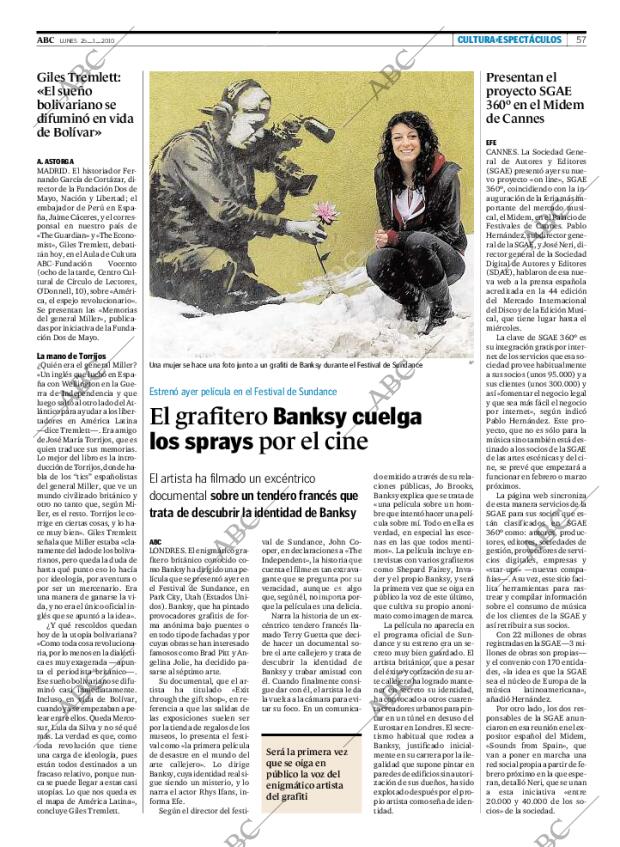 ABC MADRID 25-01-2010 página 57