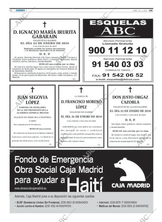ABC MADRID 25-01-2010 página 62