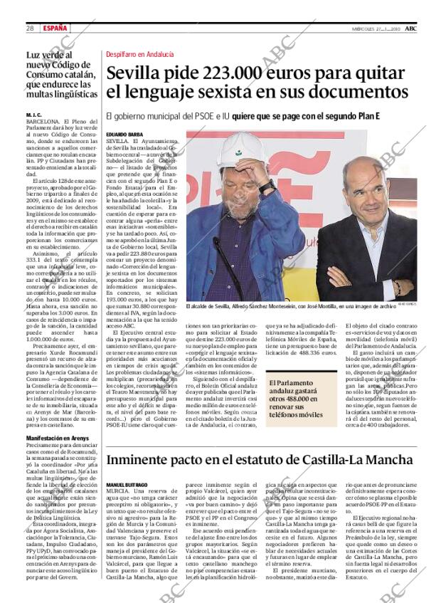 ABC MADRID 27-01-2010 página 28
