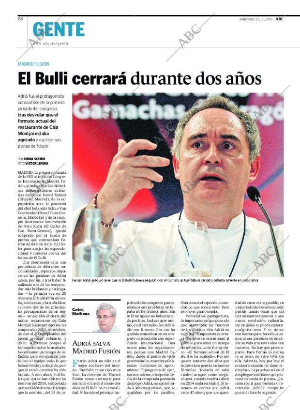 ABC MADRID 27-01-2010 página 88