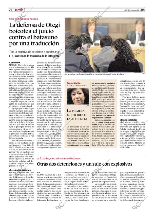 ABC MADRID 29-01-2010 página 20