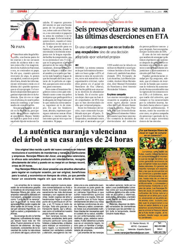 ABC MADRID 30-01-2010 página 22