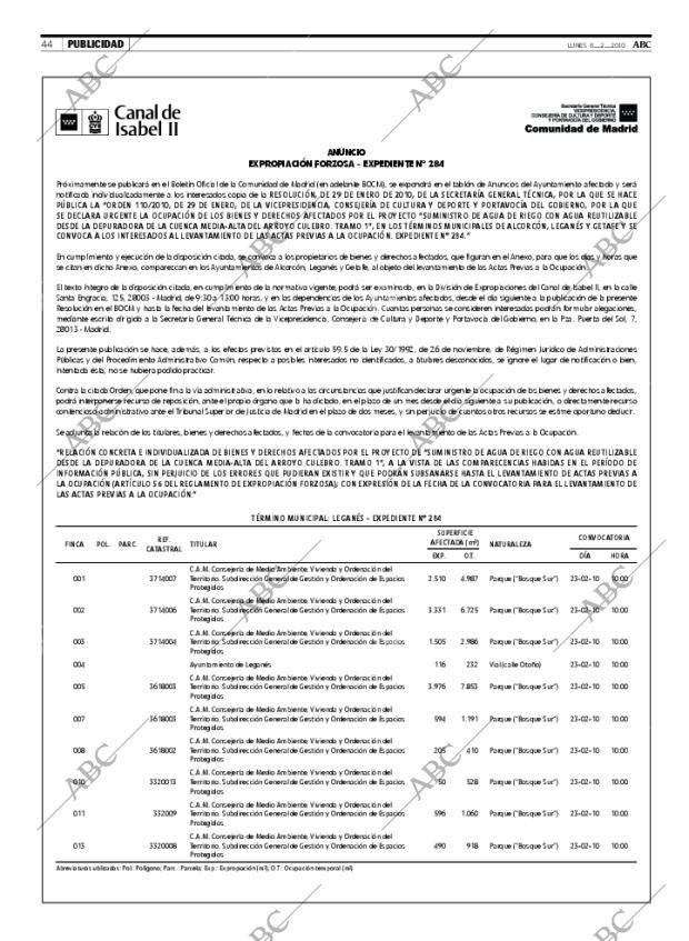 ABC MADRID 08-02-2010 página 44