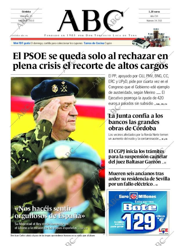ABC CORDOBA 10-02-2010 página 1