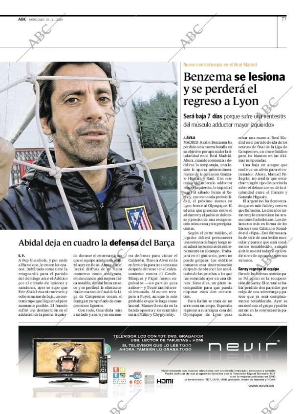 ABC MADRID 10-02-2010 página 77