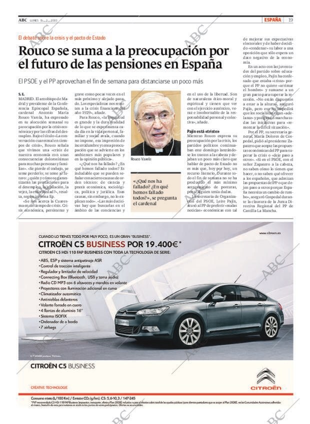 ABC MADRID 15-02-2010 página 19