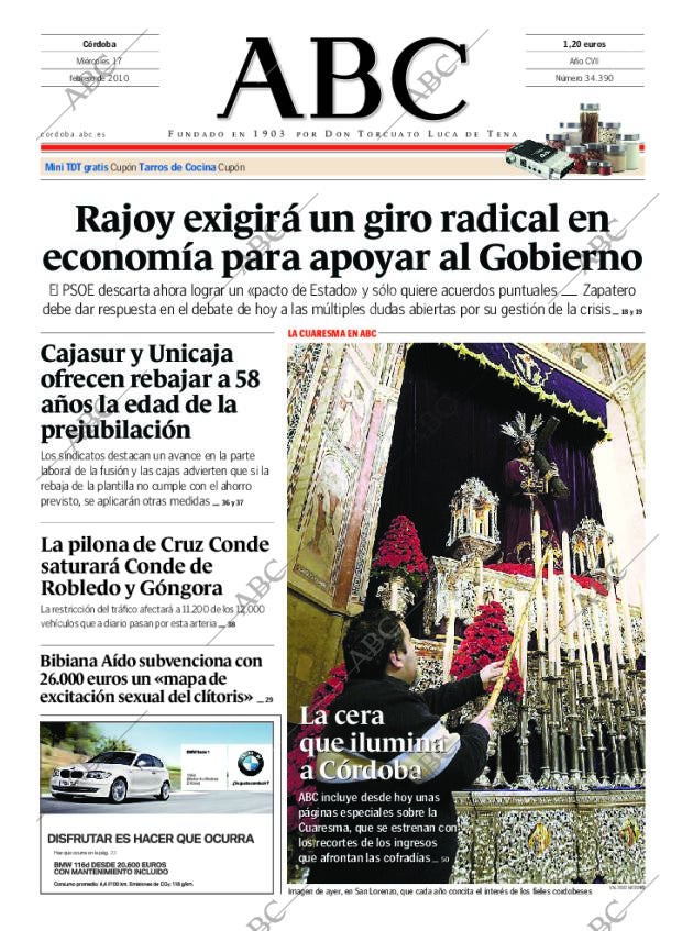 ABC CORDOBA 17-02-2010 página 1