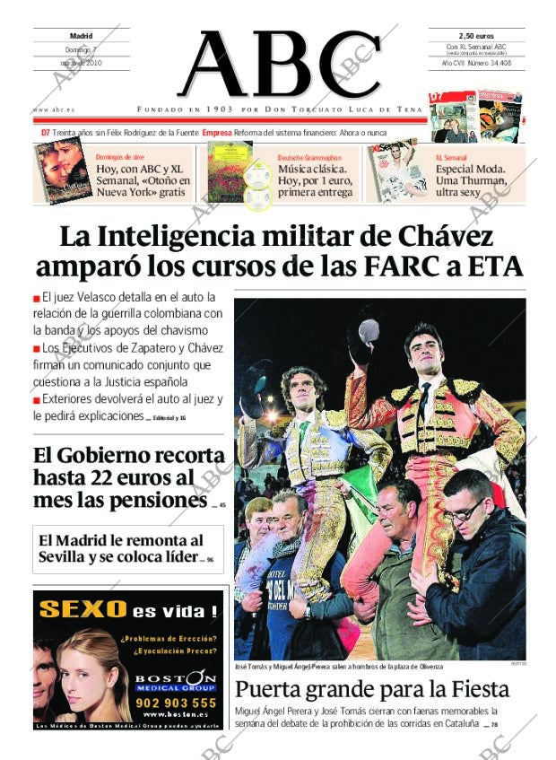 ABC MADRID 07-03-2010 página 1