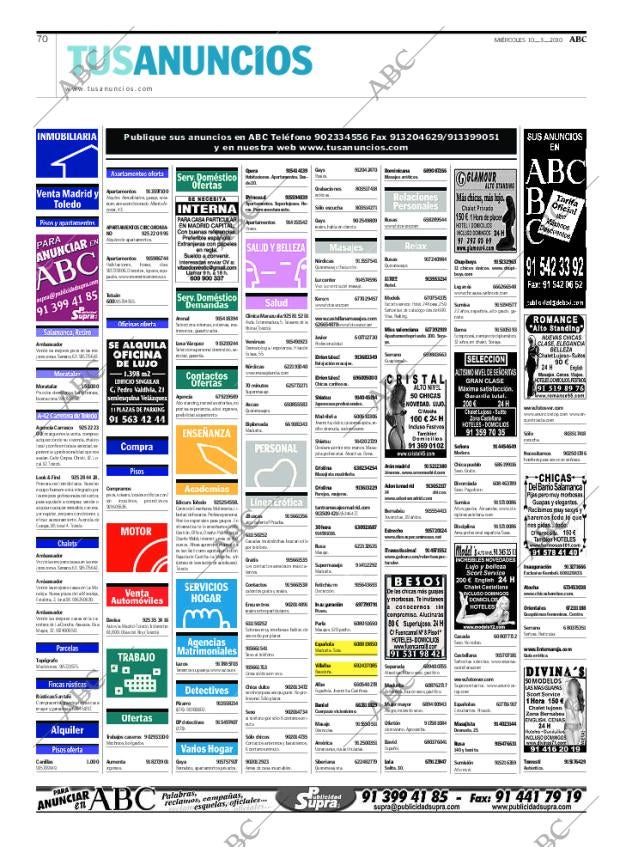 ABC MADRID 10-03-2010 página 70