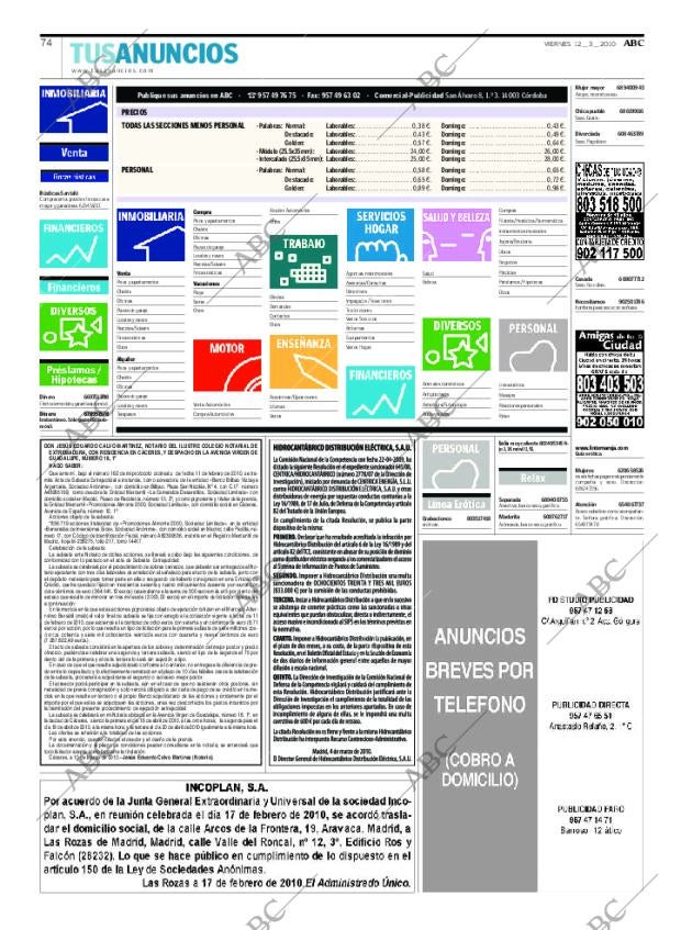 ABC CORDOBA 12-03-2010 página 74
