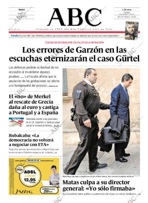 ABC MADRID 25-03-2010 página 1