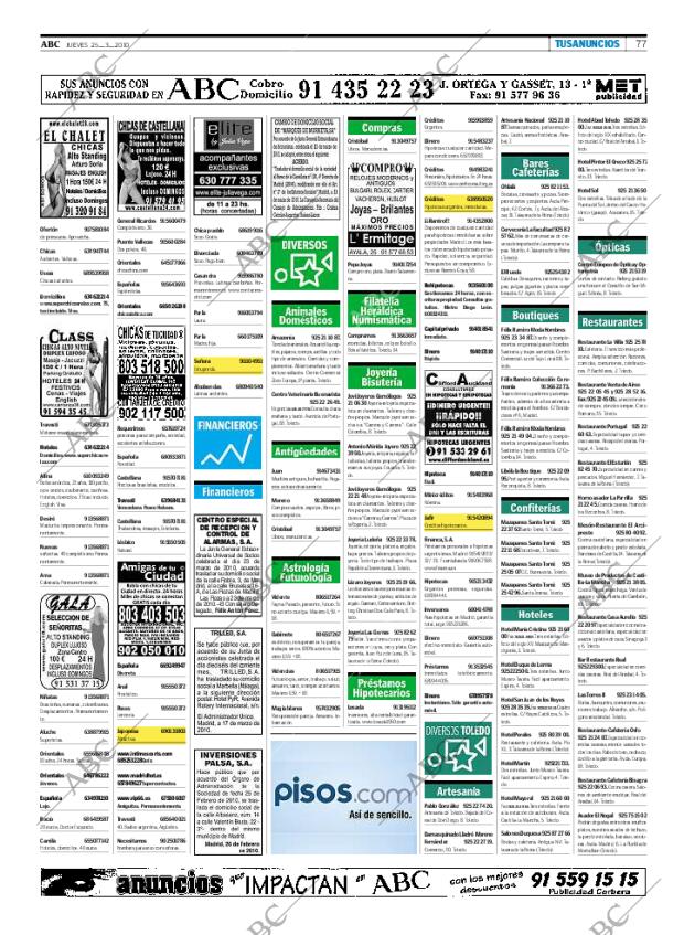 ABC MADRID 25-03-2010 página 77