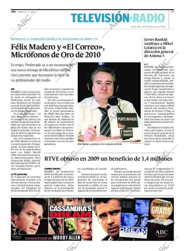 ABC MADRID 25-03-2010 página 93
