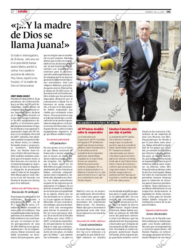 ABC MADRID 28-03-2010 página 22
