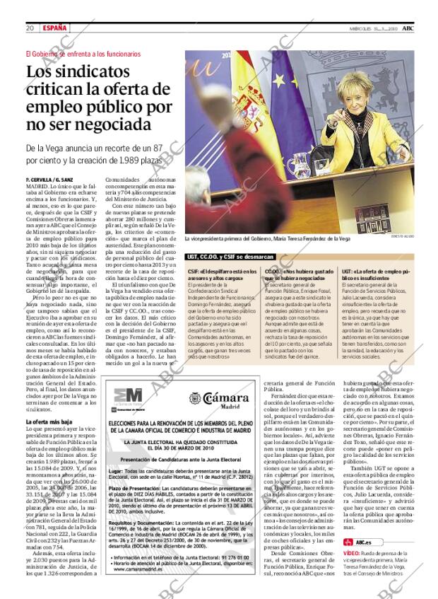 ABC MADRID 31-03-2010 página 20