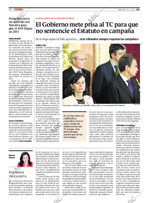 ABC MADRID 31-03-2010 página 22