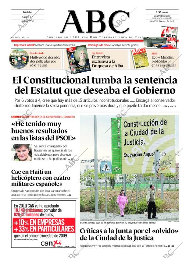 ABC CORDOBA 17-04-2010 página 1