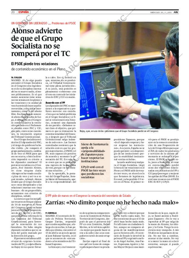 ABC MADRID 28-04-2010 página 20