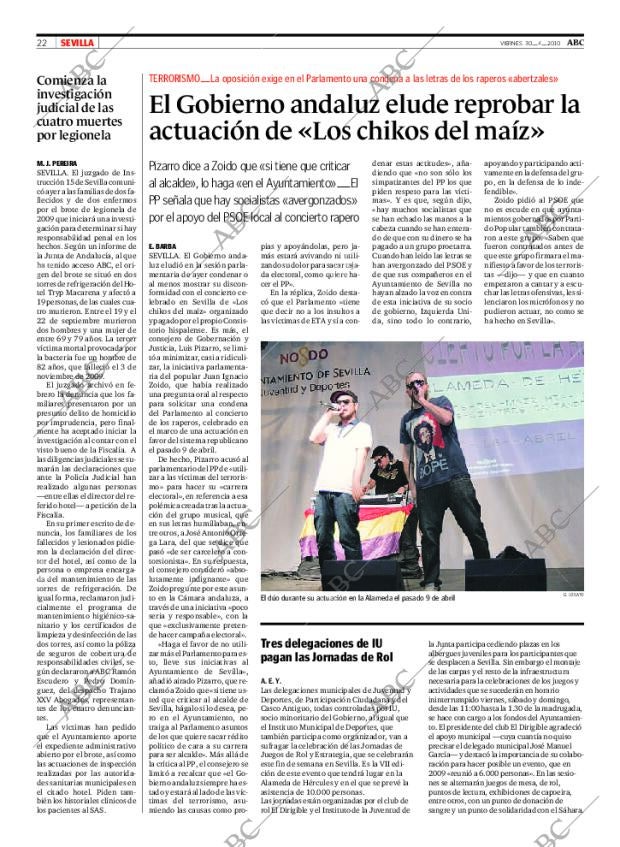 ABC SEVILLA 30-04-2010 página 22
