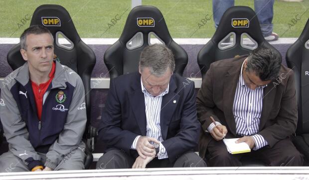 foto heras partido de futbol de la primera division entre el real valladolid y...