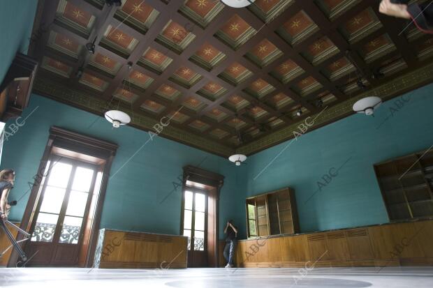 Uno de los salones del Palacio de San Telmo tras la restauración