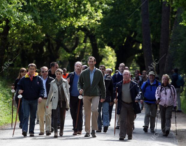 Visita de los Príncipes de Asturias a Santiago de Compostela después de haber...