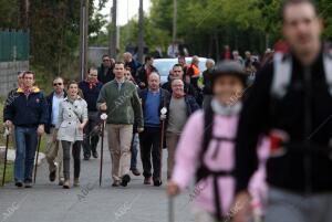 Visita de los Príncipes de Asturias a Santiago de Compostela después de haber...