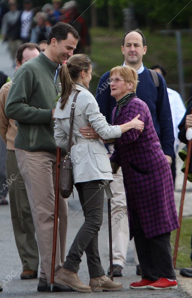 Visita de los Príncipes de Asturias a Santiago de Compostela después de haber...