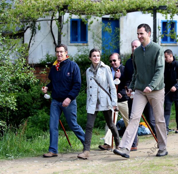 Visita de los Príncipes de Asturias a Santiago de Compostela después de haber...