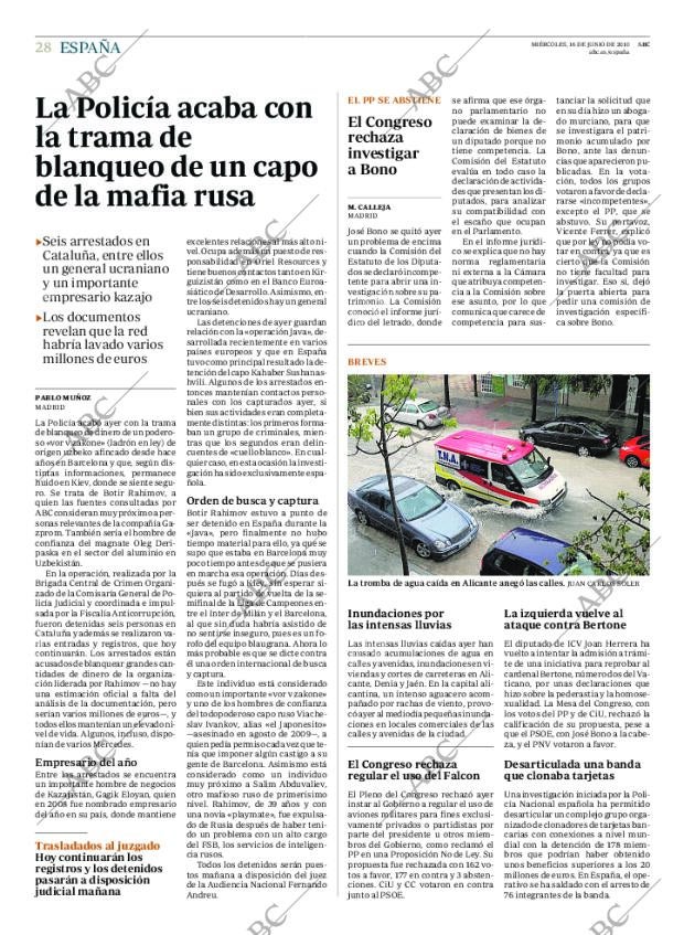 ABC MADRID 16-06-2010 página 28