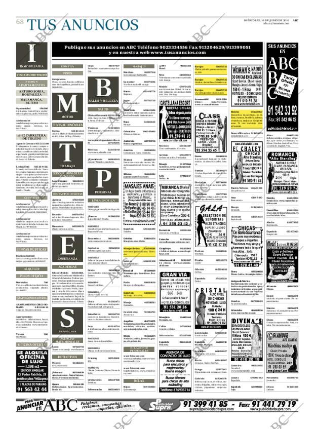 ABC MADRID 16-06-2010 página 68
