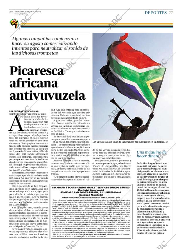 ABC MADRID 16-06-2010 página 77