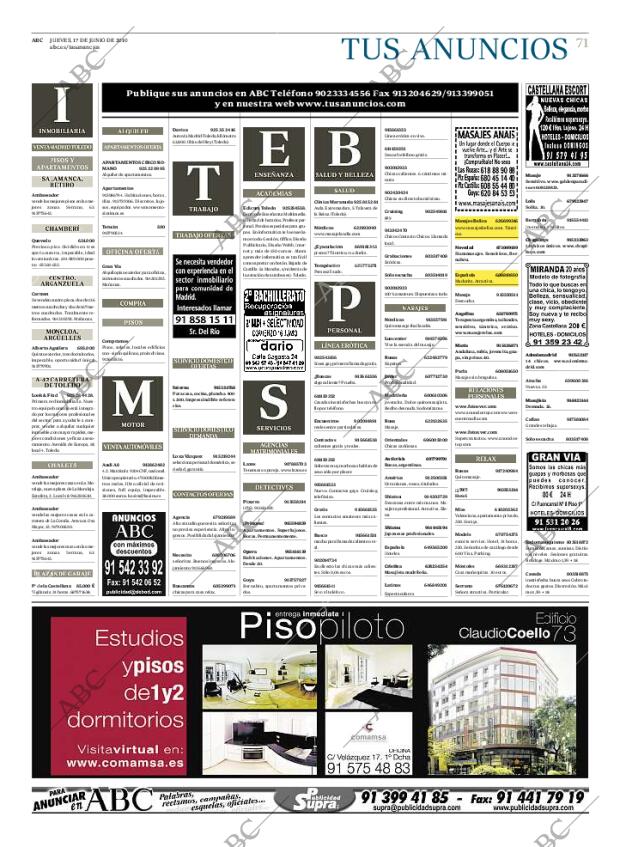 ABC MADRID 17-06-2010 página 71
