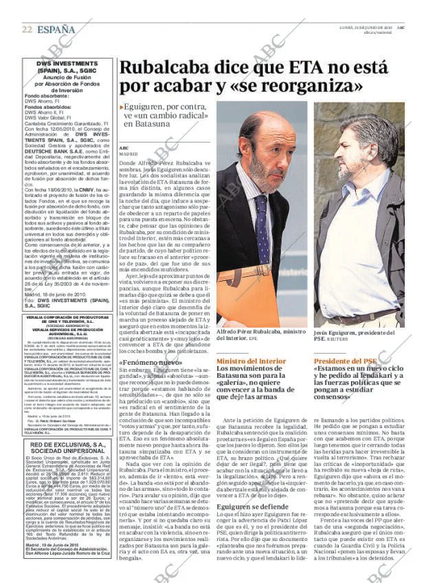 ABC MADRID 21-06-2010 página 22