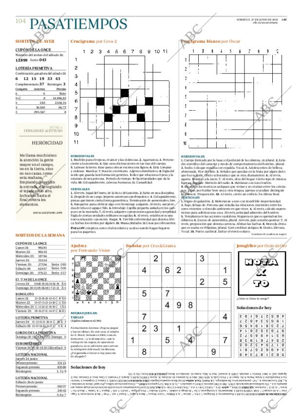 ABC MADRID 27-06-2010 página 104
