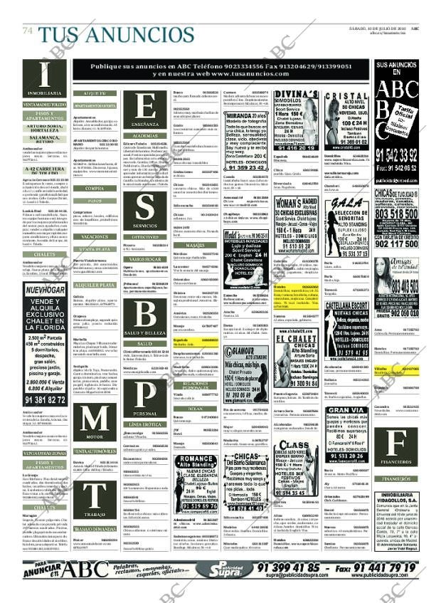ABC MADRID 10-07-2010 página 74