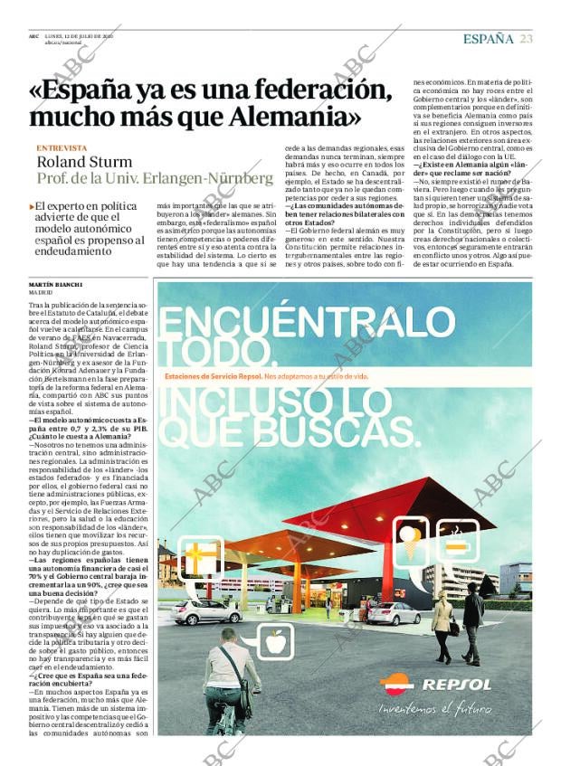 ABC MADRID 12-07-2010 página 23