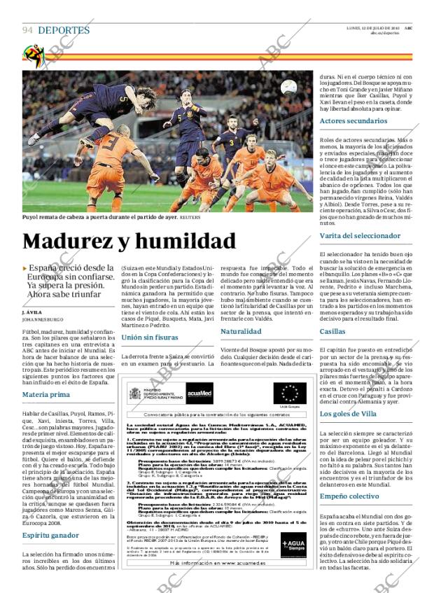 ABC MADRID 12-07-2010 página 94