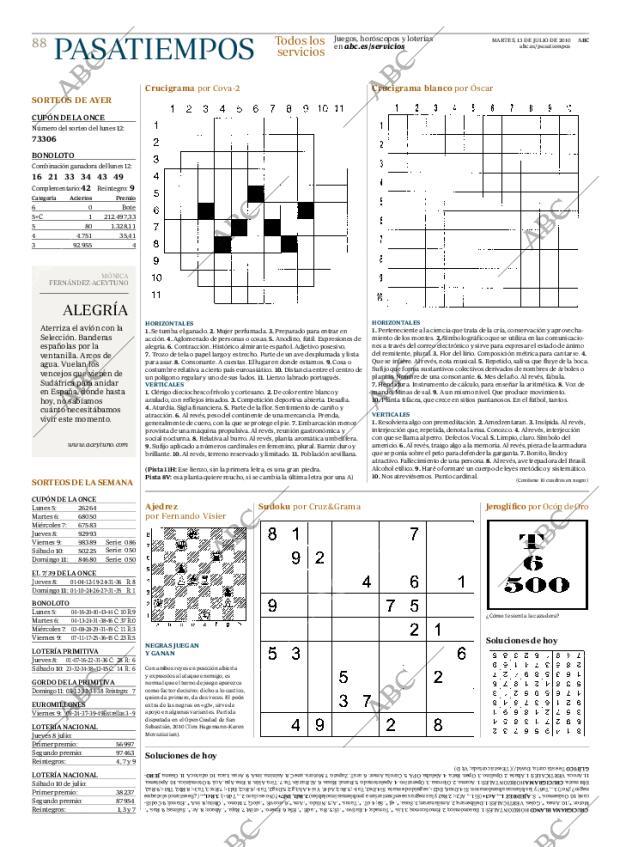 ABC MADRID 13-07-2010 página 90