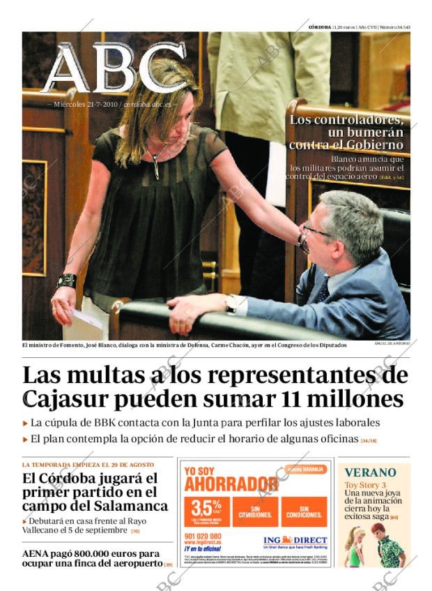 ABC CORDOBA 21-07-2010 página 1