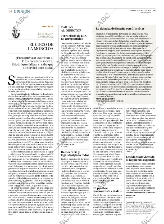 ABC MADRID 23-07-2010 página 14