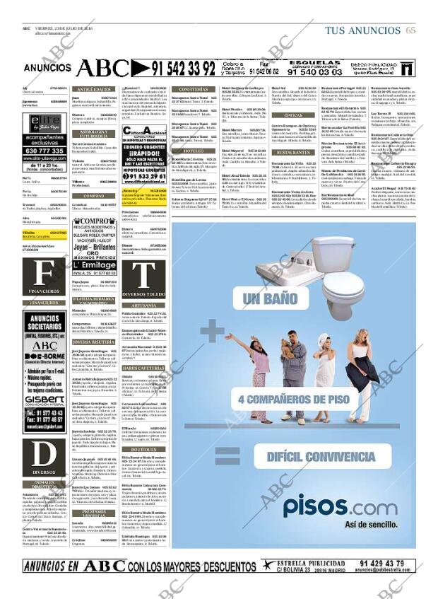 ABC MADRID 23-07-2010 página 65
