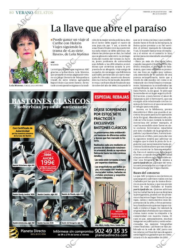 ABC MADRID 23-07-2010 página 80