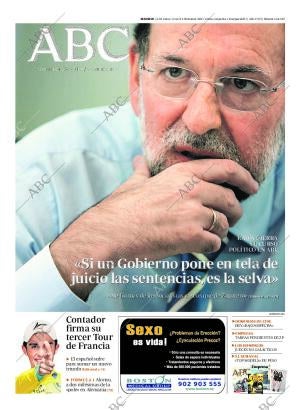 ABC MADRID 25-07-2010 página 1