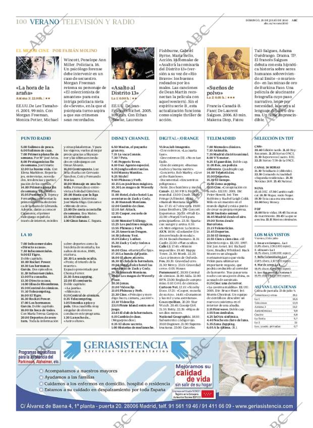 ABC MADRID 25-07-2010 página 100