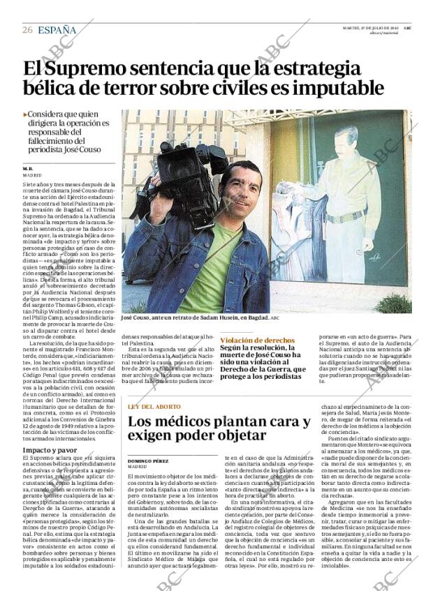 ABC MADRID 27-07-2010 página 26