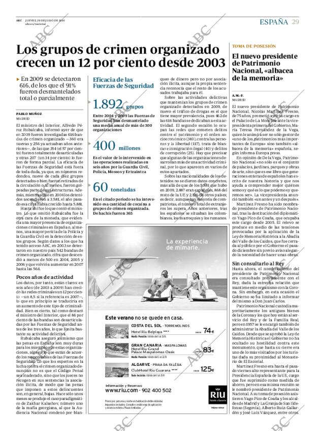 ABC MADRID 29-07-2010 página 29