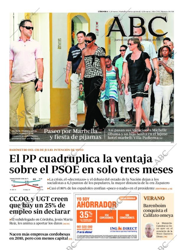 ABC CORDOBA 05-08-2010 página 1
